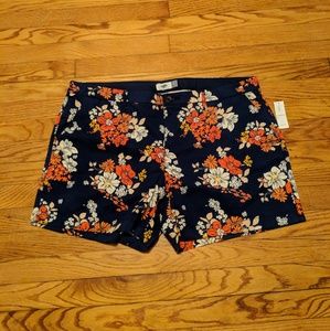 Old Navy Blue Floral Shorts